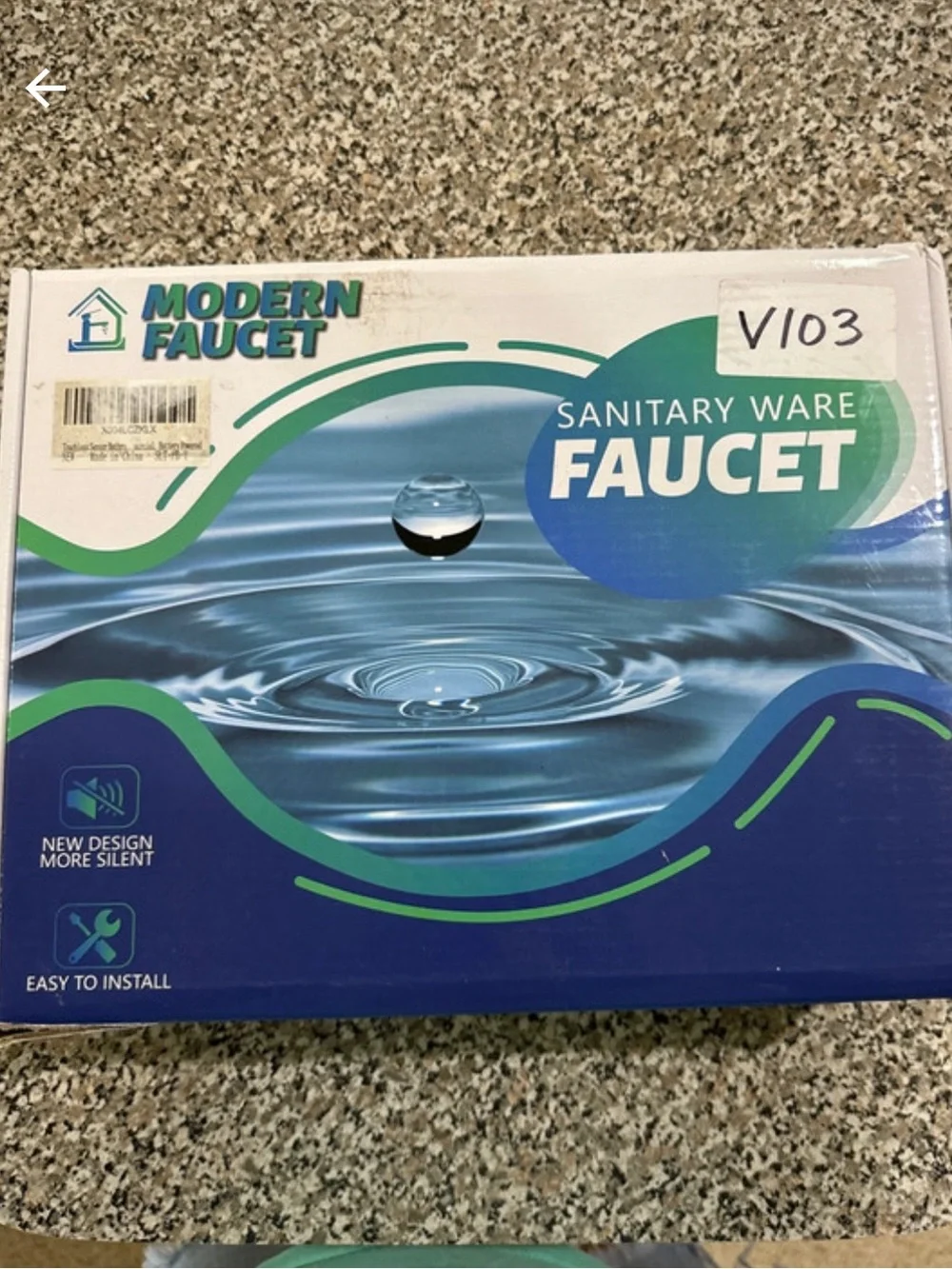 Set of 2 Silver touchless battery pk, faucet, NIB